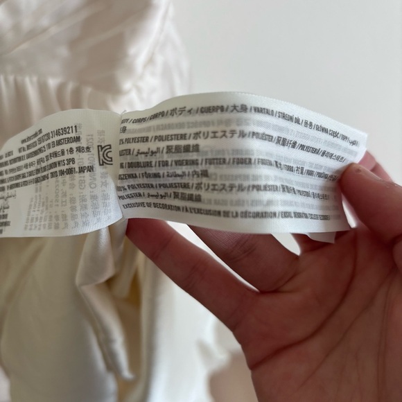 Abercrombie & Fitch Plunge Pleated Mini Dress Small Tall - Picture 5 of 5